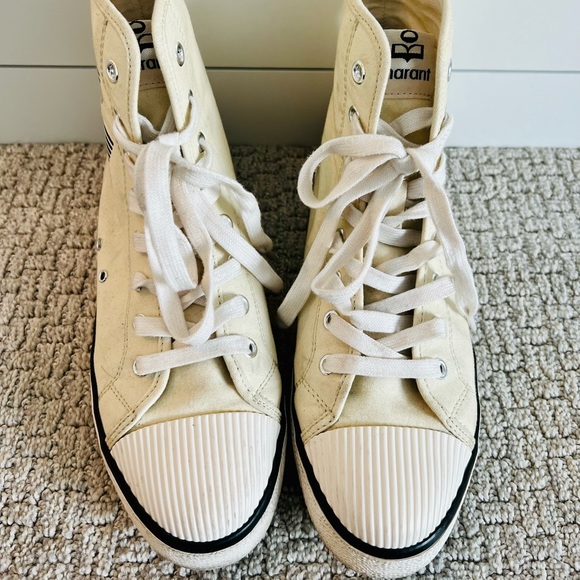 Isabel Marant Benkeen Canvas high tops - Picture 3 of 5